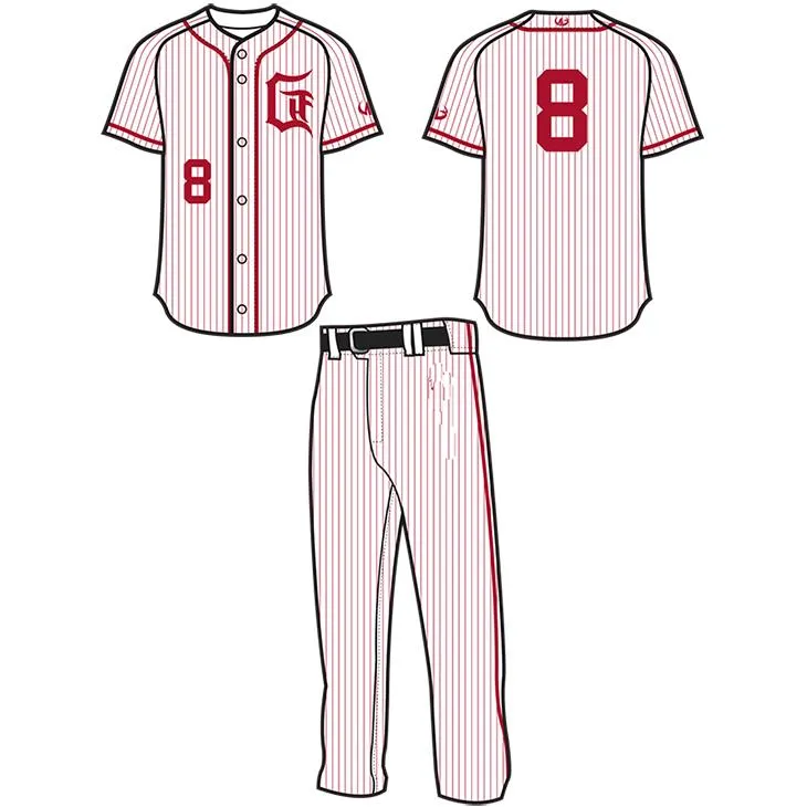 Set Baseball Ceidwaid Brodiog Coch